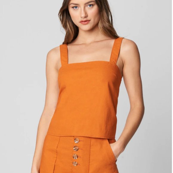 Blank NYC Tops - NWT BlankNYC Fire Cracker Tie Back Crop Top
